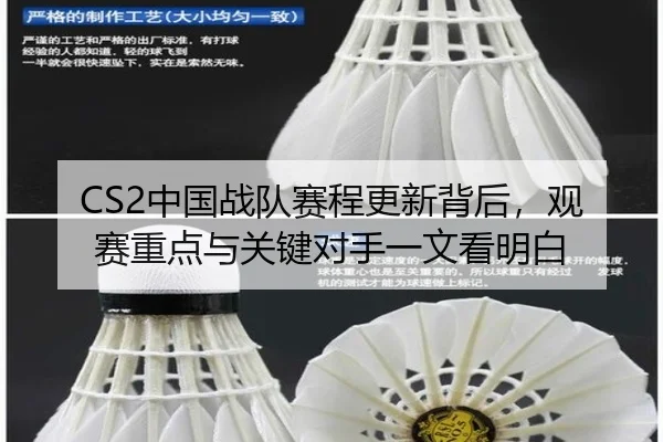 CS2中国战队赛程更新背后，观赛重点与关键对手一文看明白